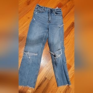 Abercrombie ankle straight ultra high rise jean
